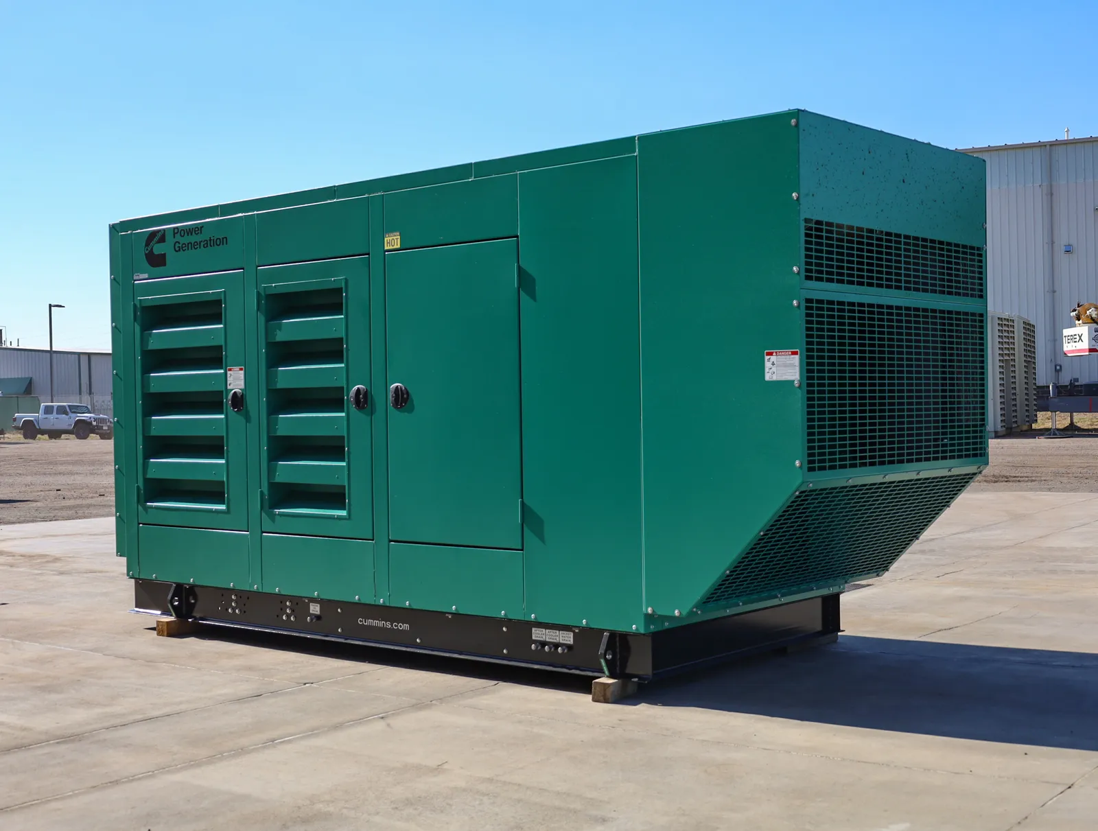 2 300kw cummins industrial generator unit 092672 exterior