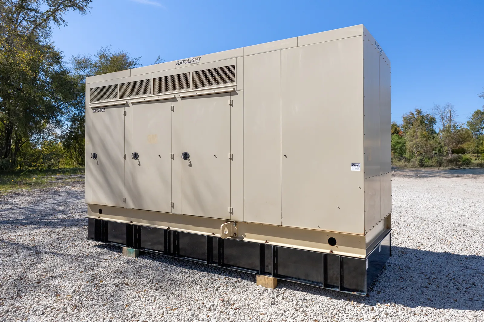 2 300kw katolight industrial generator unit 090750 exterior
