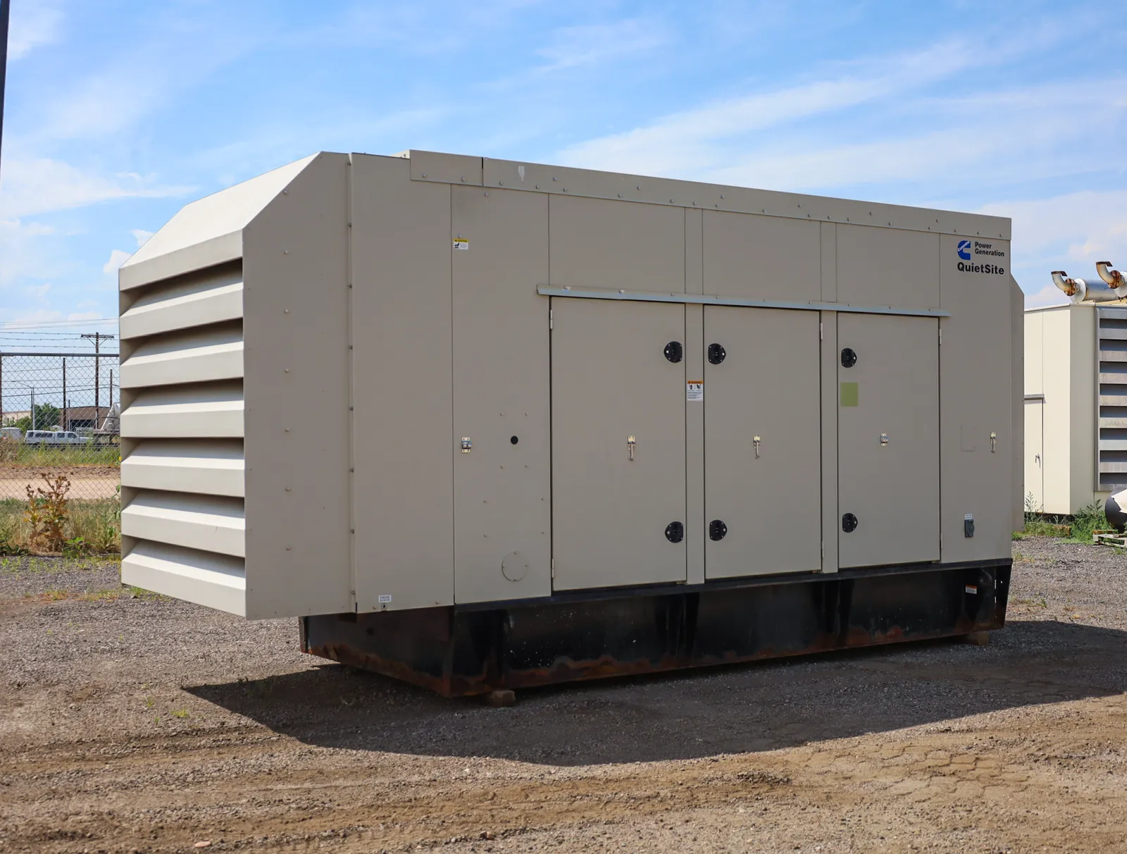 2 350kw cummins industrial generator unit 092653 exterior