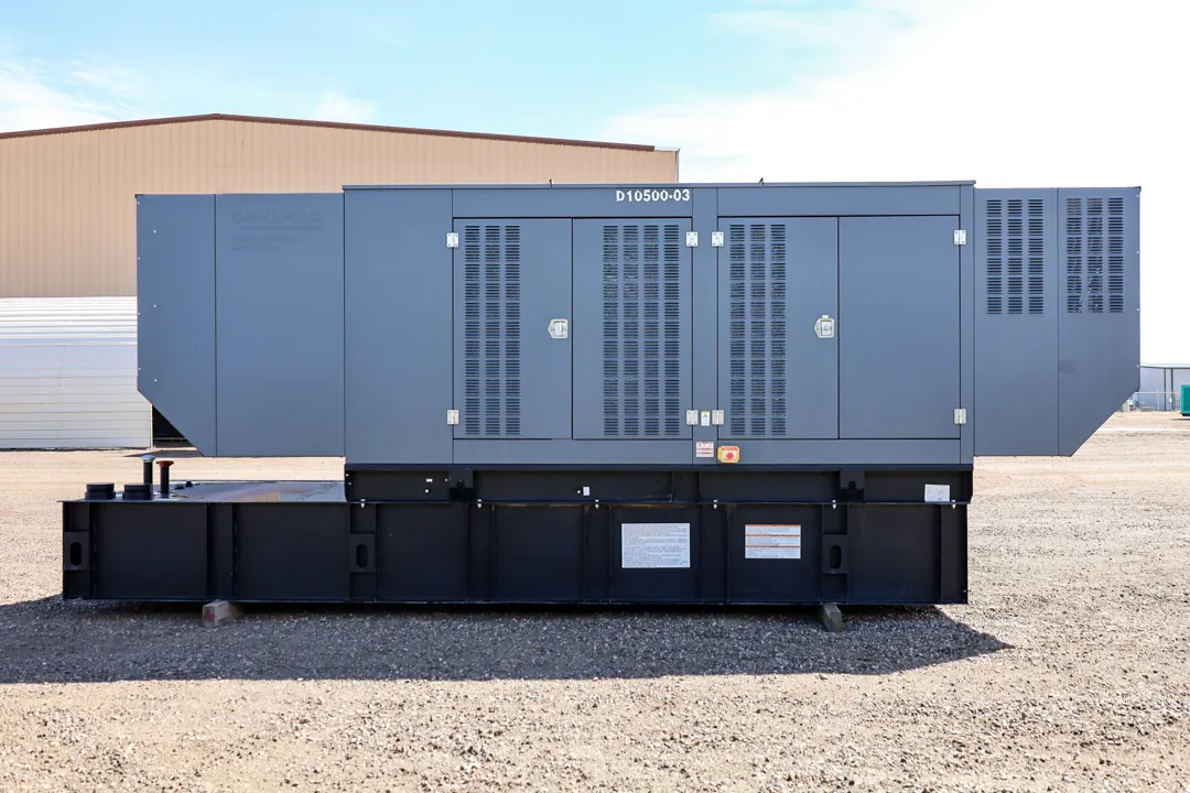 2 500kw generac industrial generator unit 092163 exterior