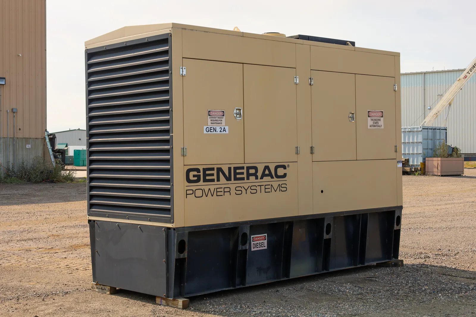 2 500kw generac industrial generator unit 092469 exterior