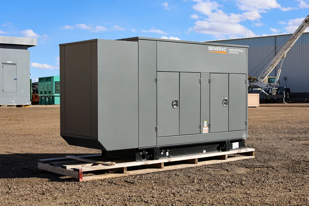 2 50kw generac industrial generator unit 092057 exterior