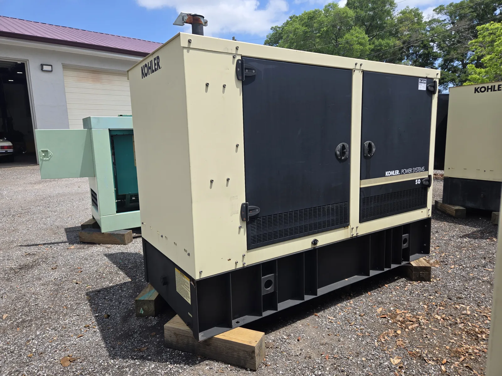 2 50kw kohler industrial generator unit 092265 exterior