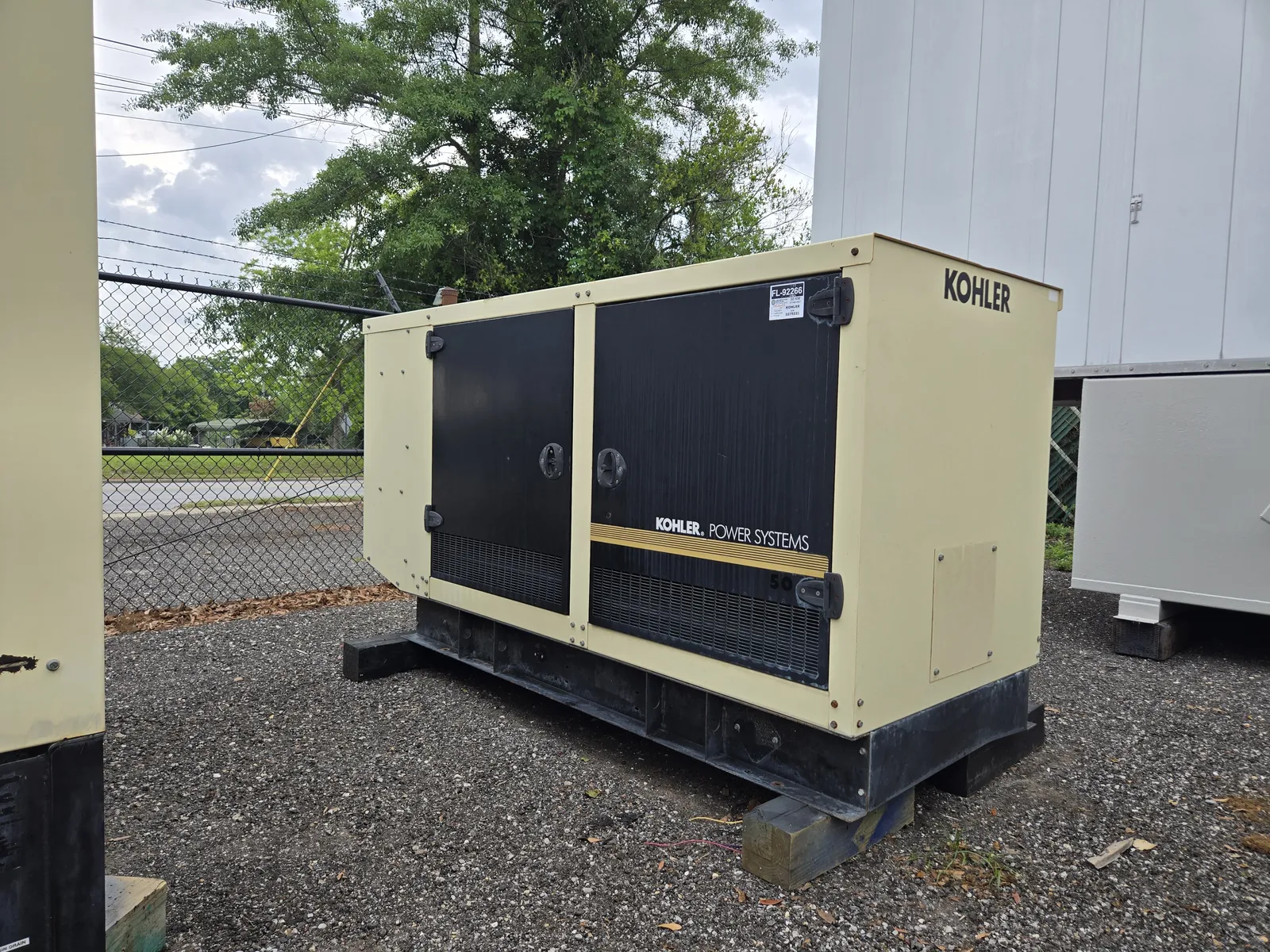 2 50kw kohler industrial generator unit 092266 exterior