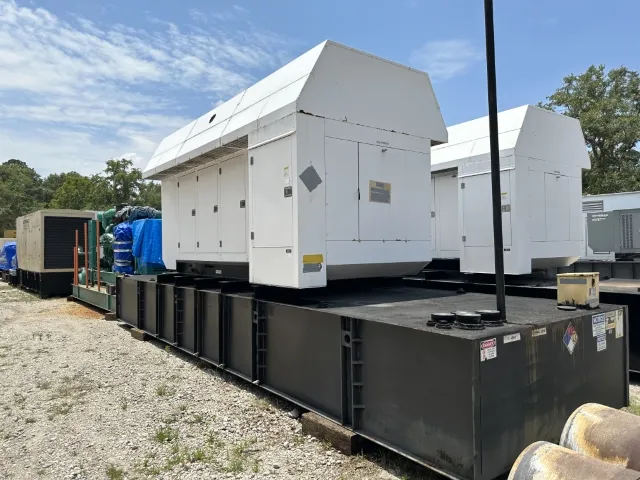 2 600kw generac industrial generator unit 089719 exterior