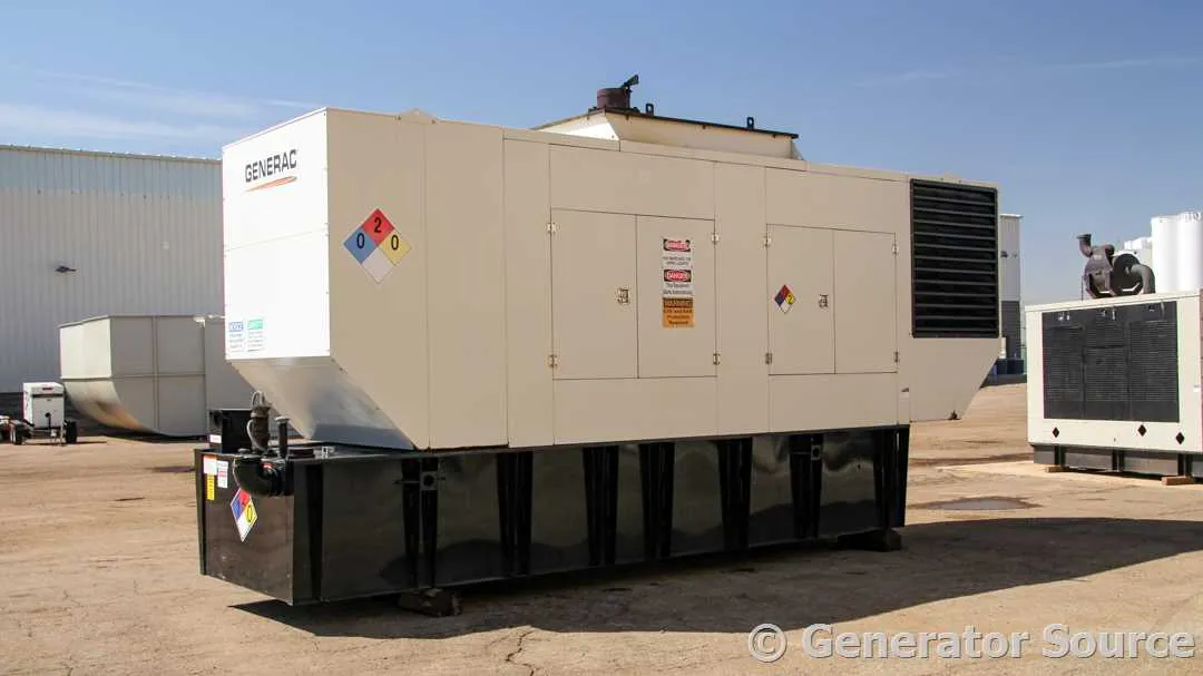 2 600kw generac industrial generator unit 091376 exterior
