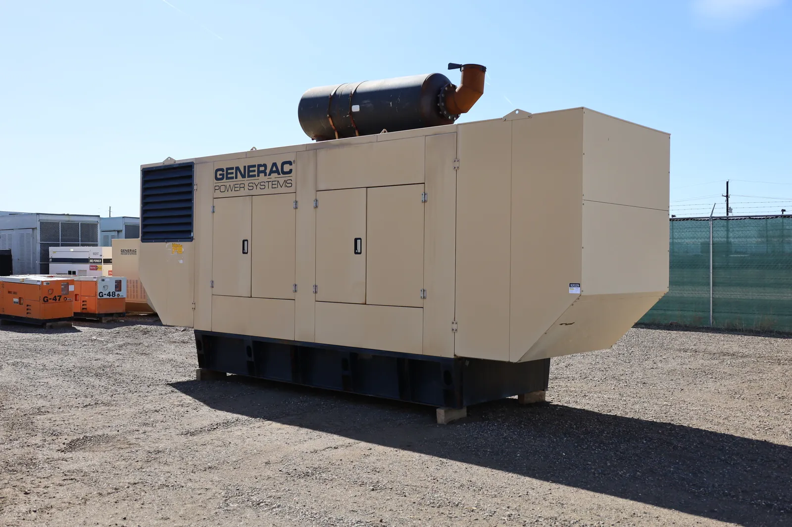 2 645kw generac industrial generator unit 092029 exterior