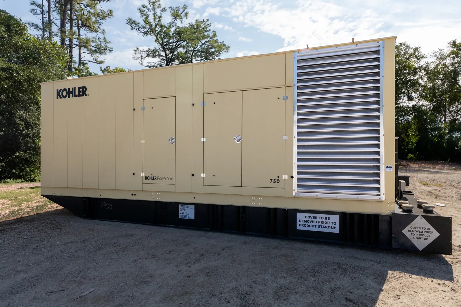2 750kw kohler industrial generator unit 091032 exterior