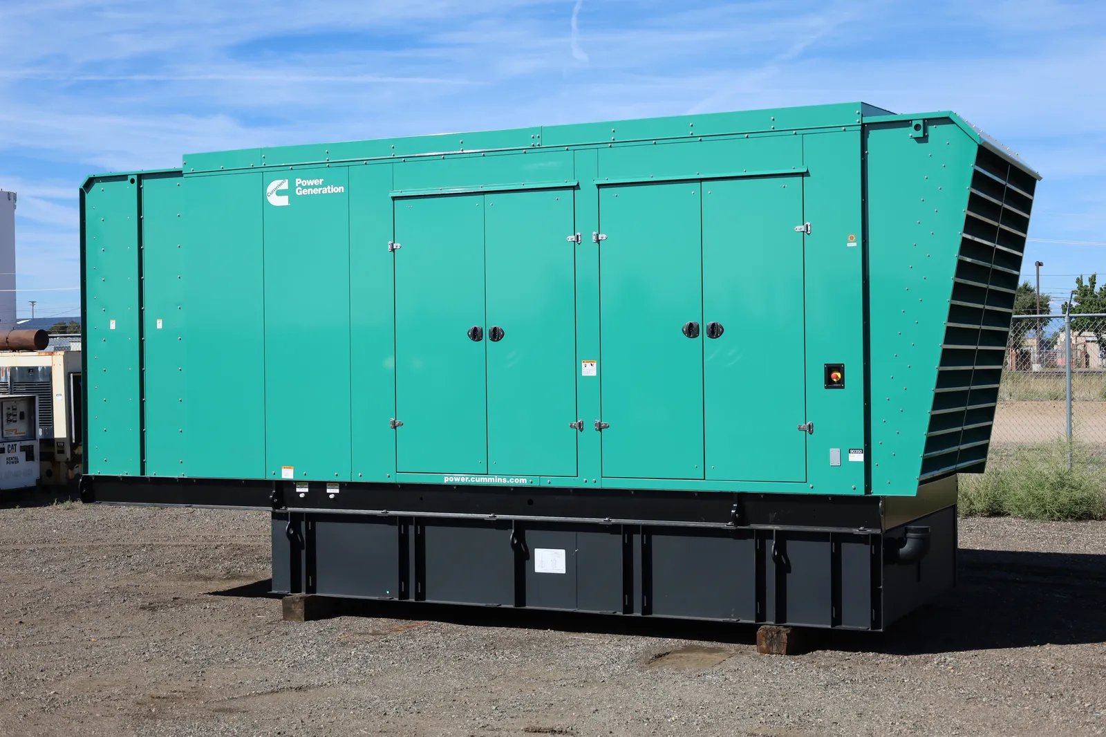 2 800kw cummins industrial generator unit 090350 exterior