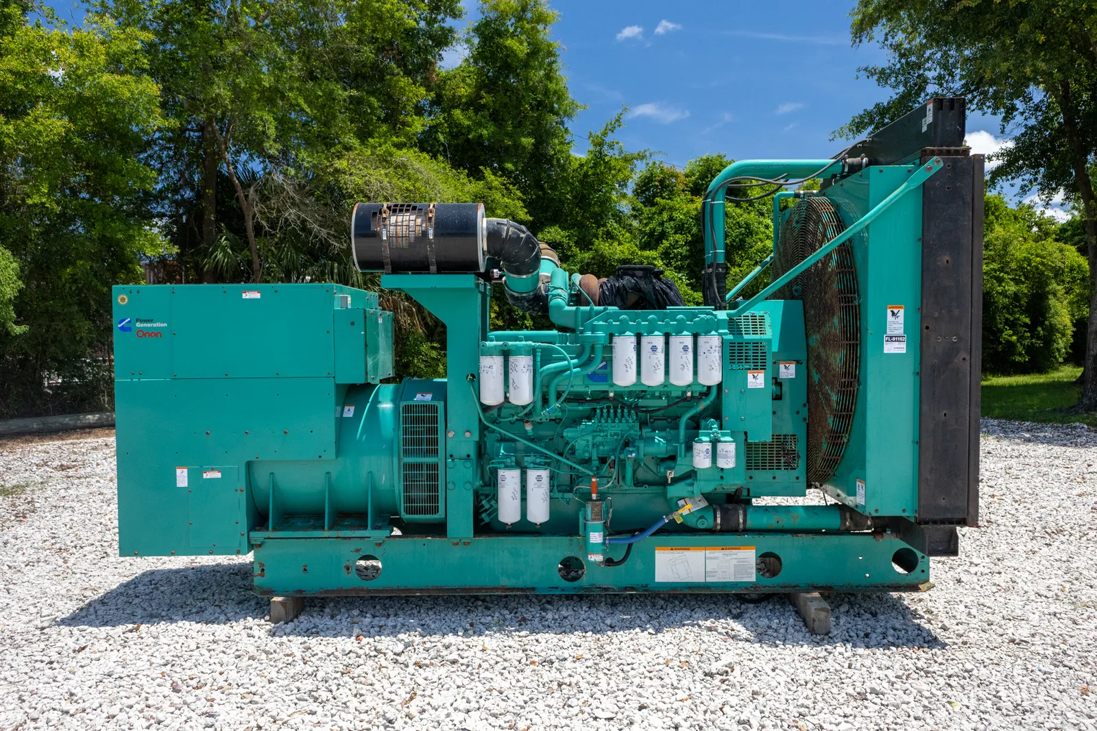 2 900kw cummins industrial generator unit 091162 exterior