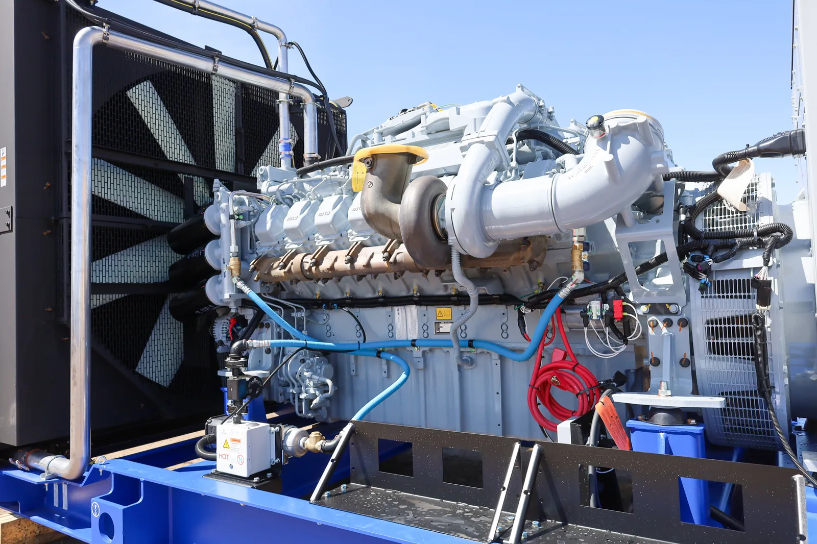 3 1000kw mtu industrial generator unit 090855 engine