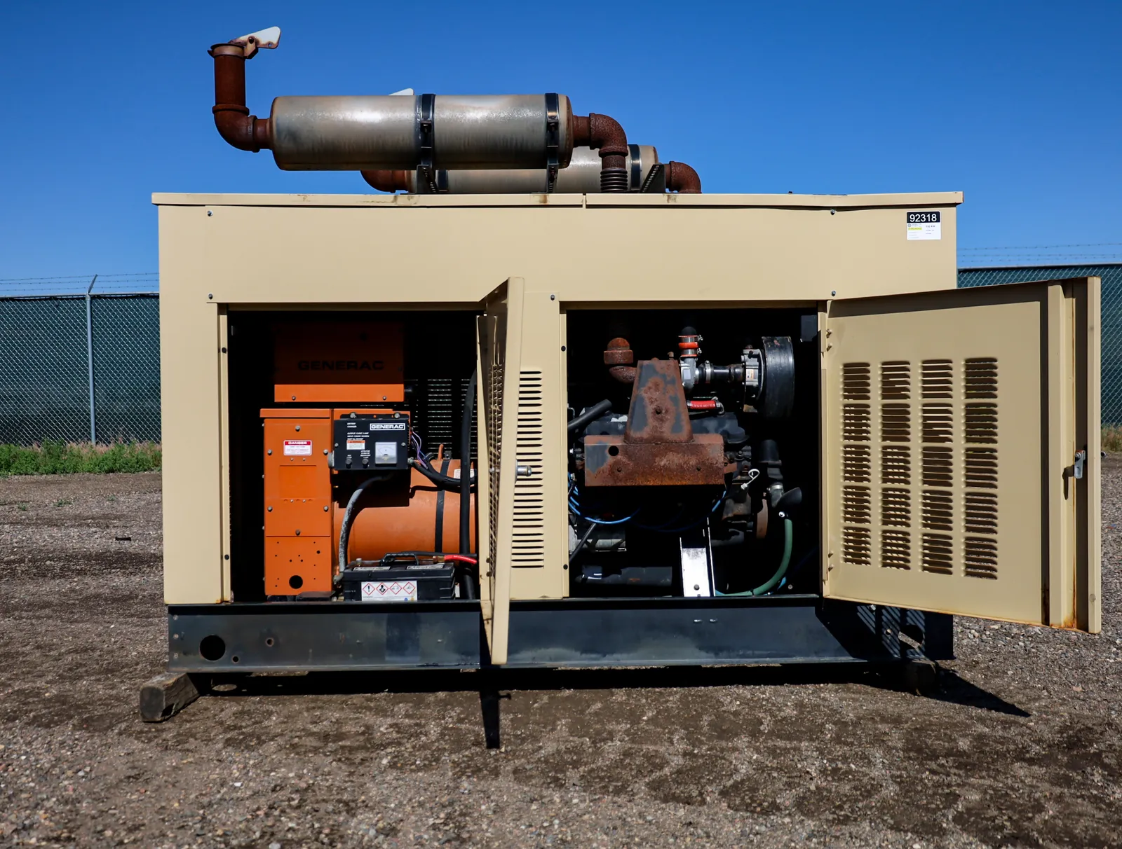 3 100kw generac industrial generator unit 092318 engine