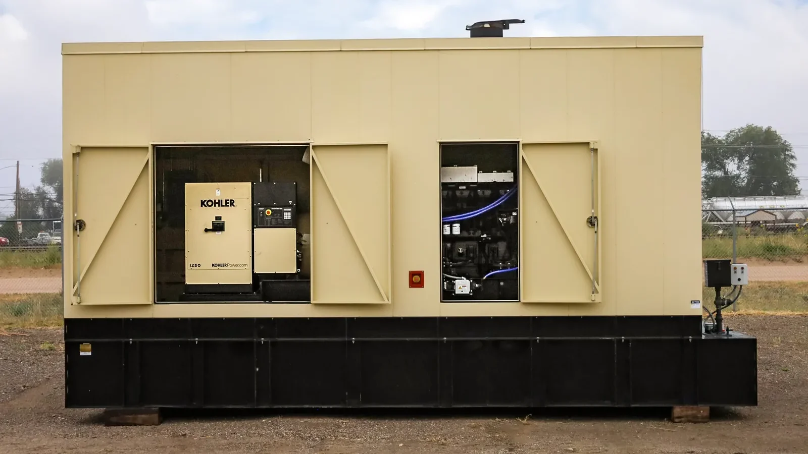 3 1250kw kohler industrial generator unit 092709 engine