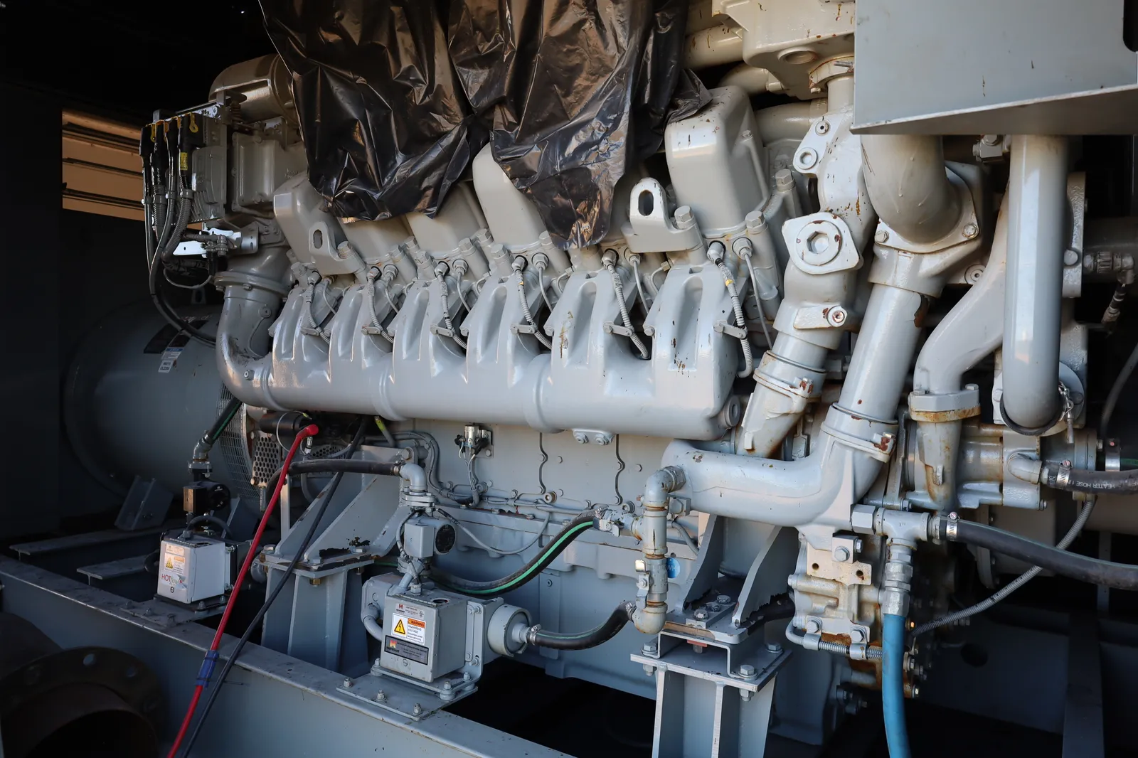 3 1250kw mtu industrial generator unit 088977 engine
