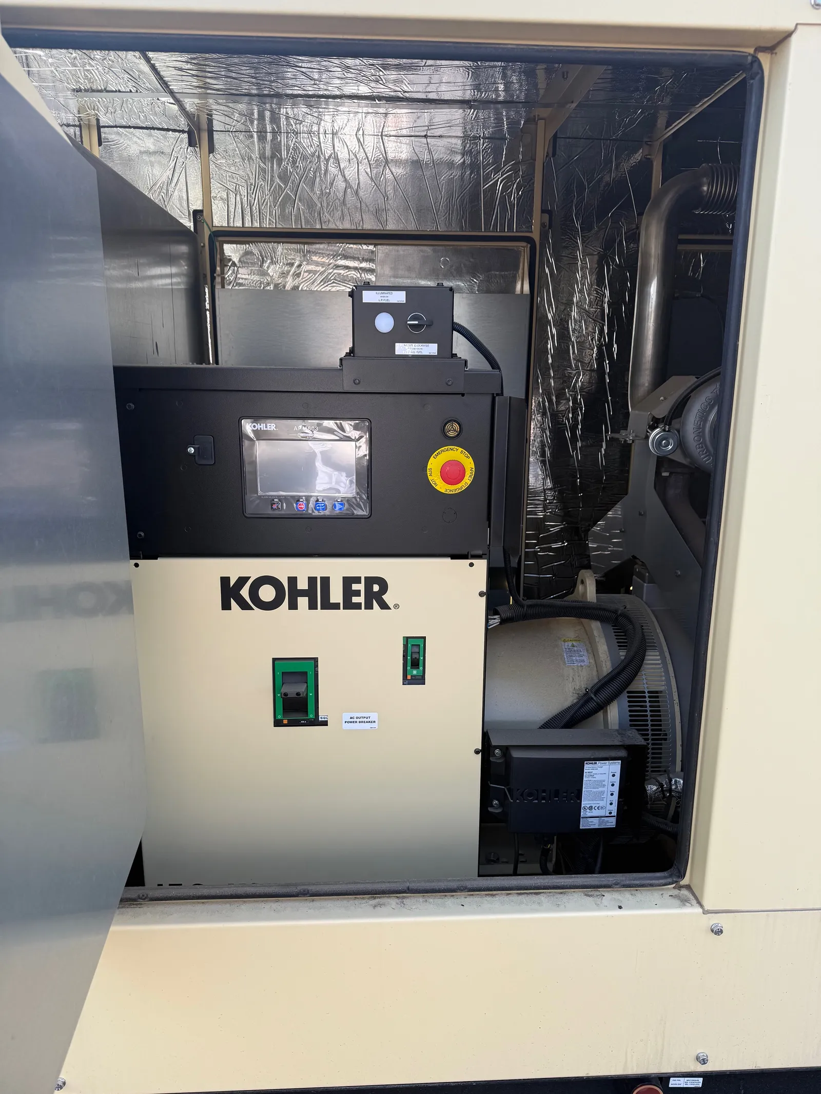 3 150kw kohler industrial generator unit 092699 exterior