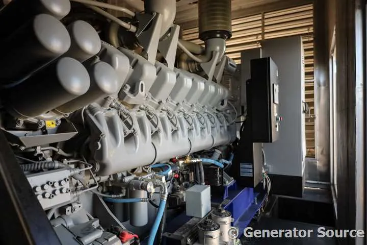 3 2000kw mtu industrial generator unit 091082 engine