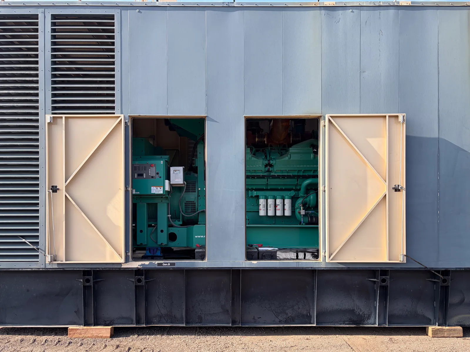 3 2250kw cummins industrial generator unit 092054 engine