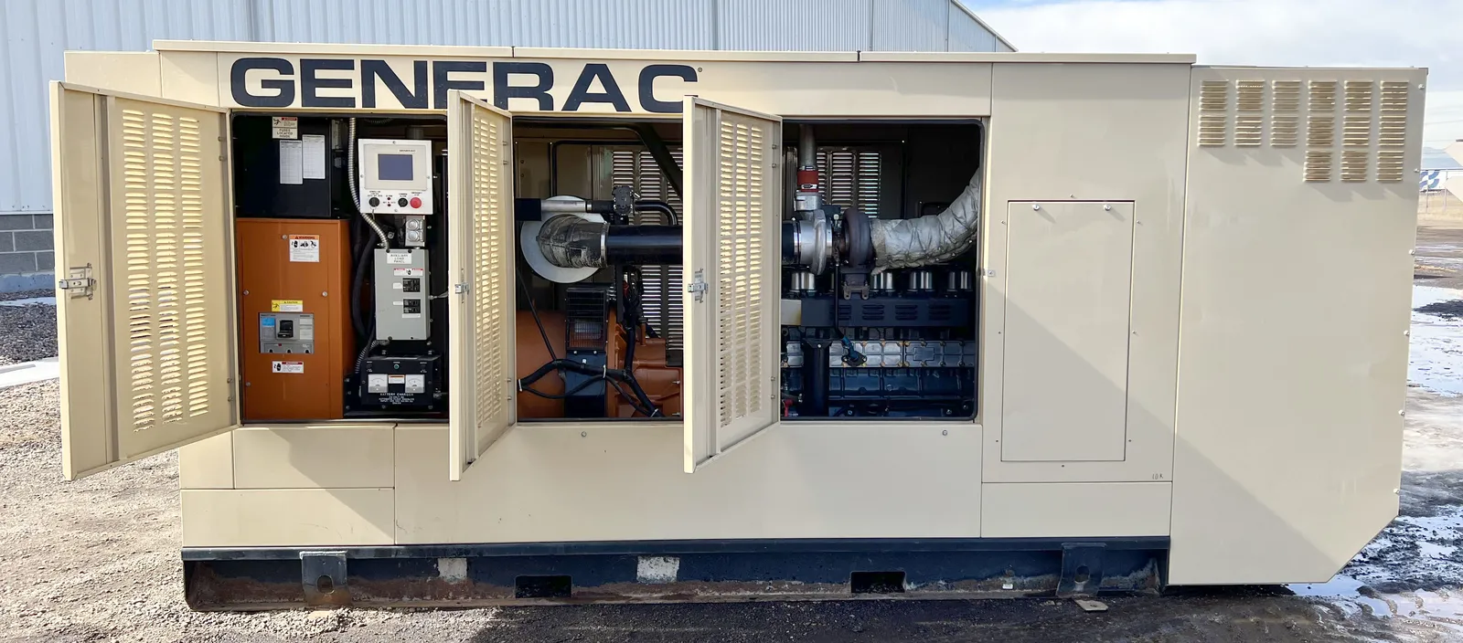 3 375kw generac industrial generator unit 089061 engine