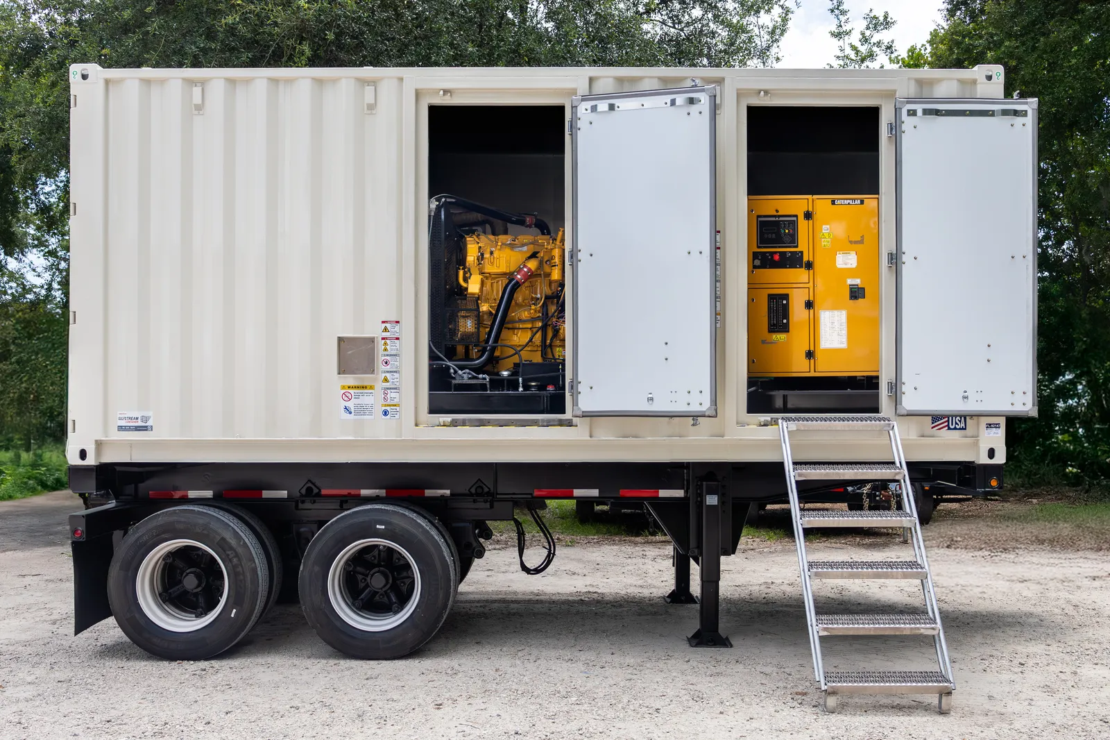 3 400kw caterpillar industrial generator unit 092147 engine