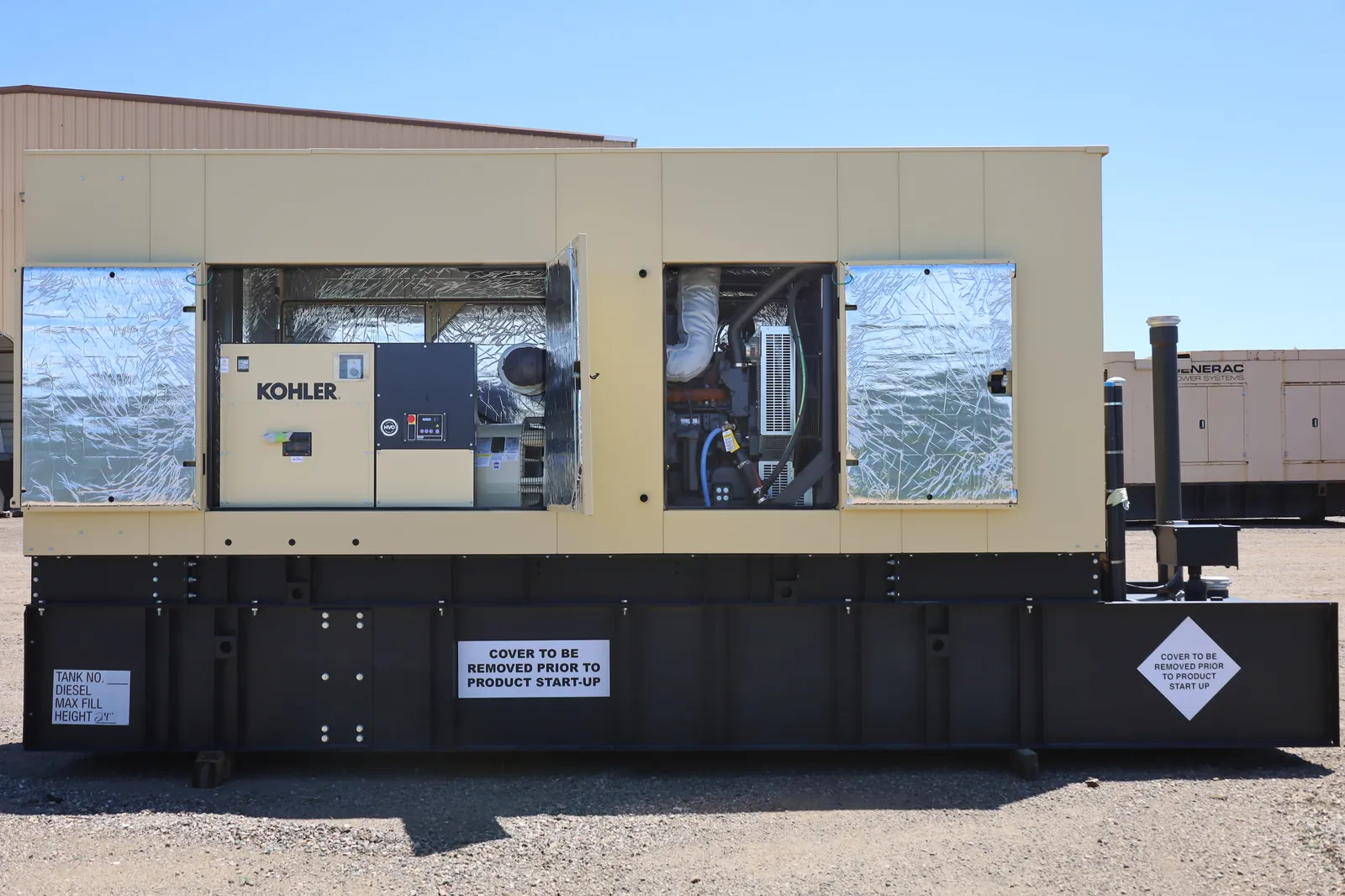 3 500kw kohler industrial generator unit 092465 engine