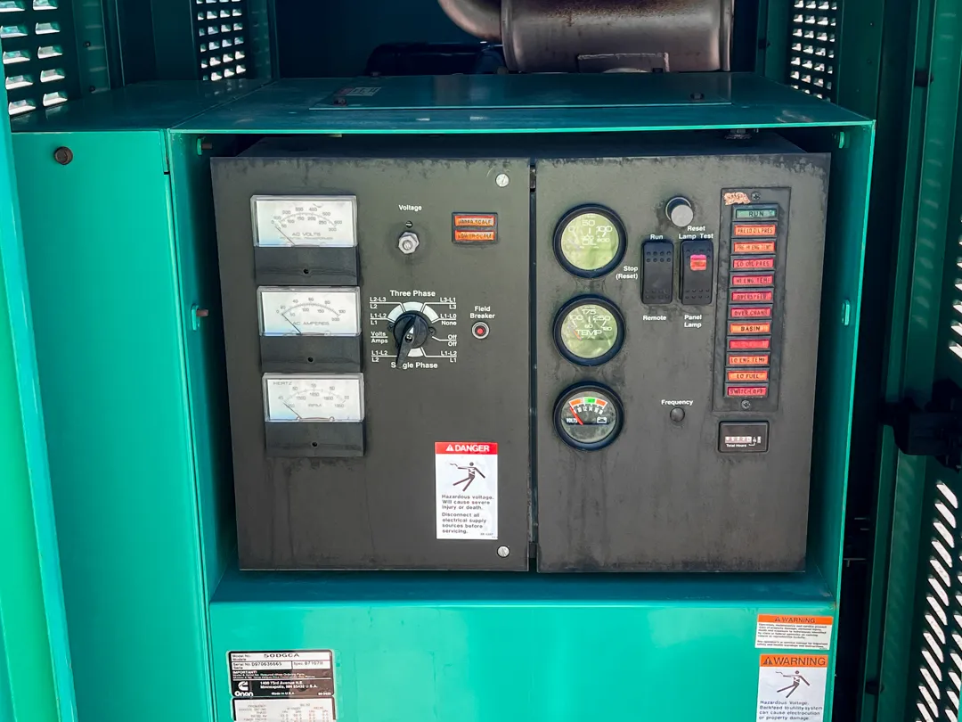 3 50kw cummins industrial generator unit 092376 engine
