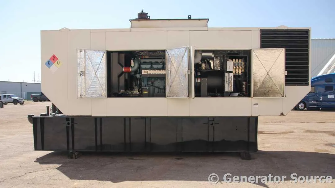 3 600kw generac industrial generator unit 091376 engine