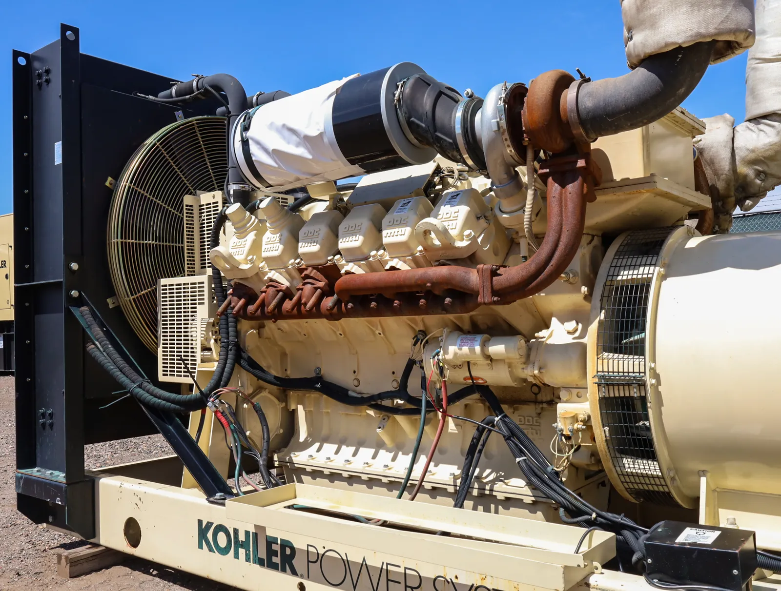3 600kw kohler industrial generator unit 089573 engine