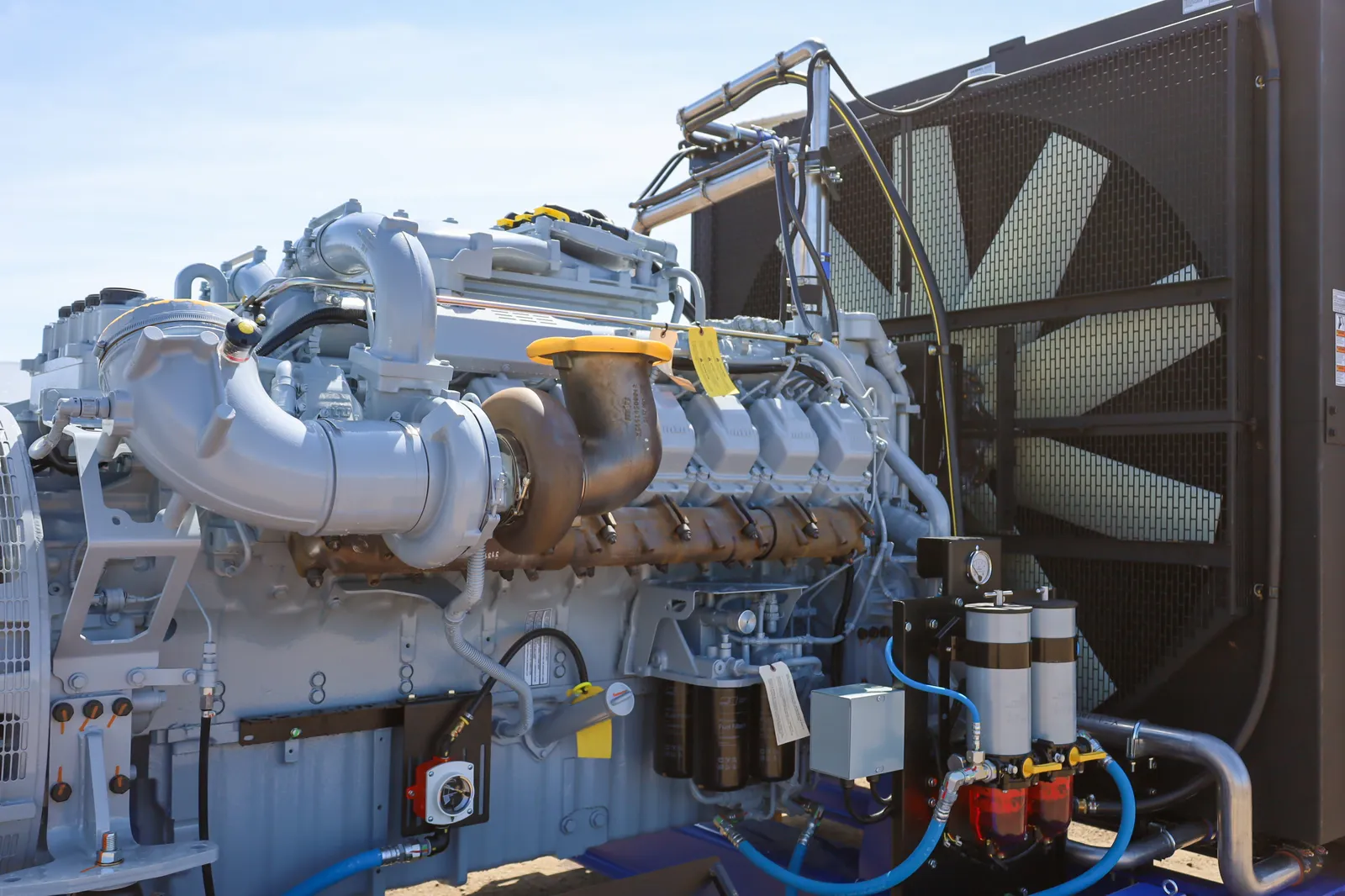 4 1000kw mtu industrial generator unit 090855 engine