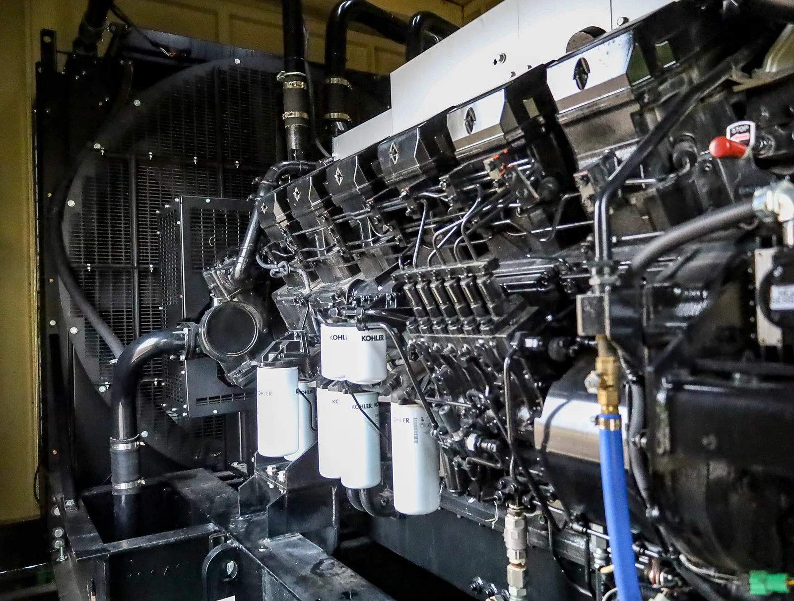 4 1250kw kohler industrial generator unit 092709 engine