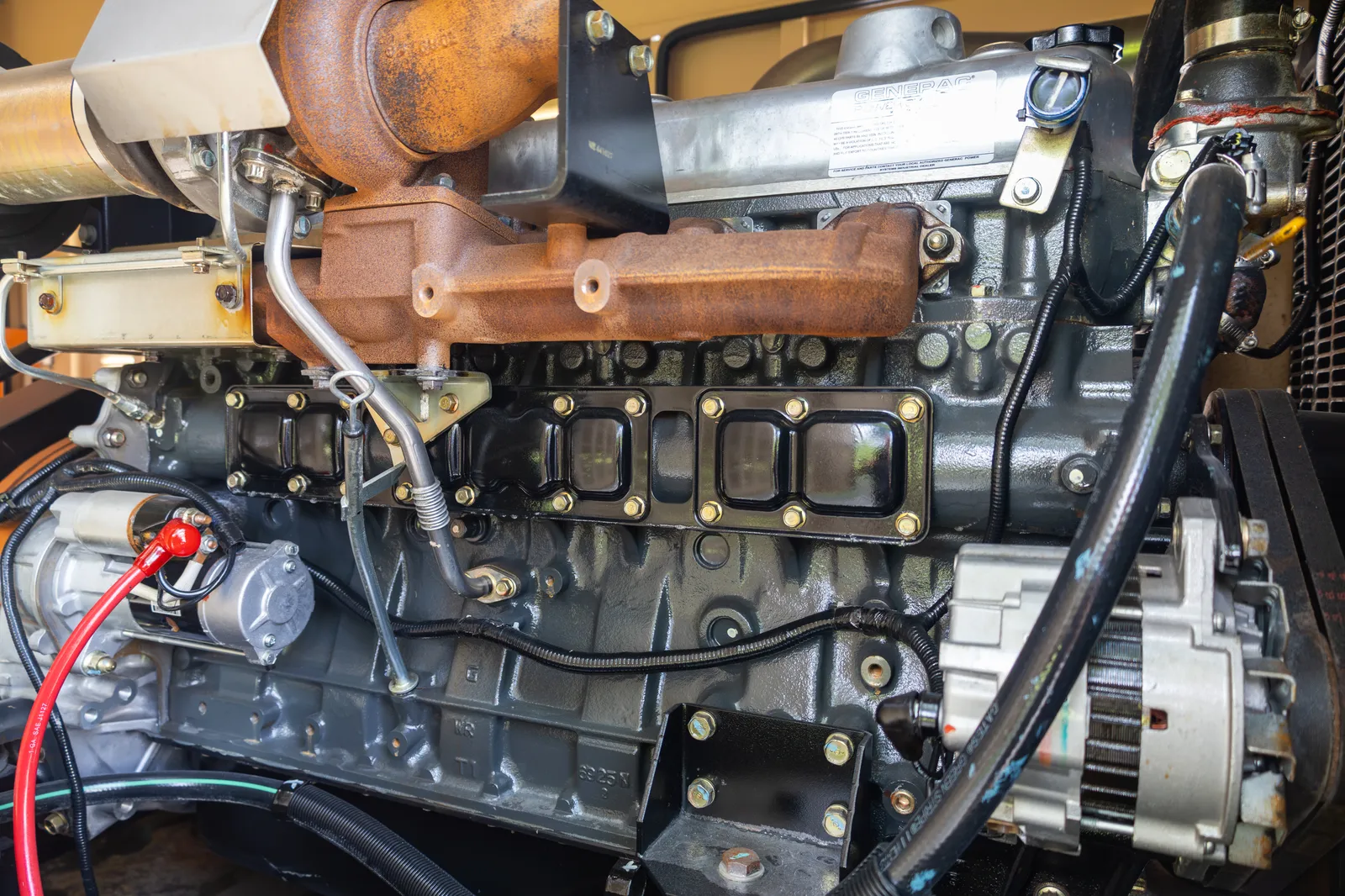 4 130kw generac industrial generator unit 092481 engine