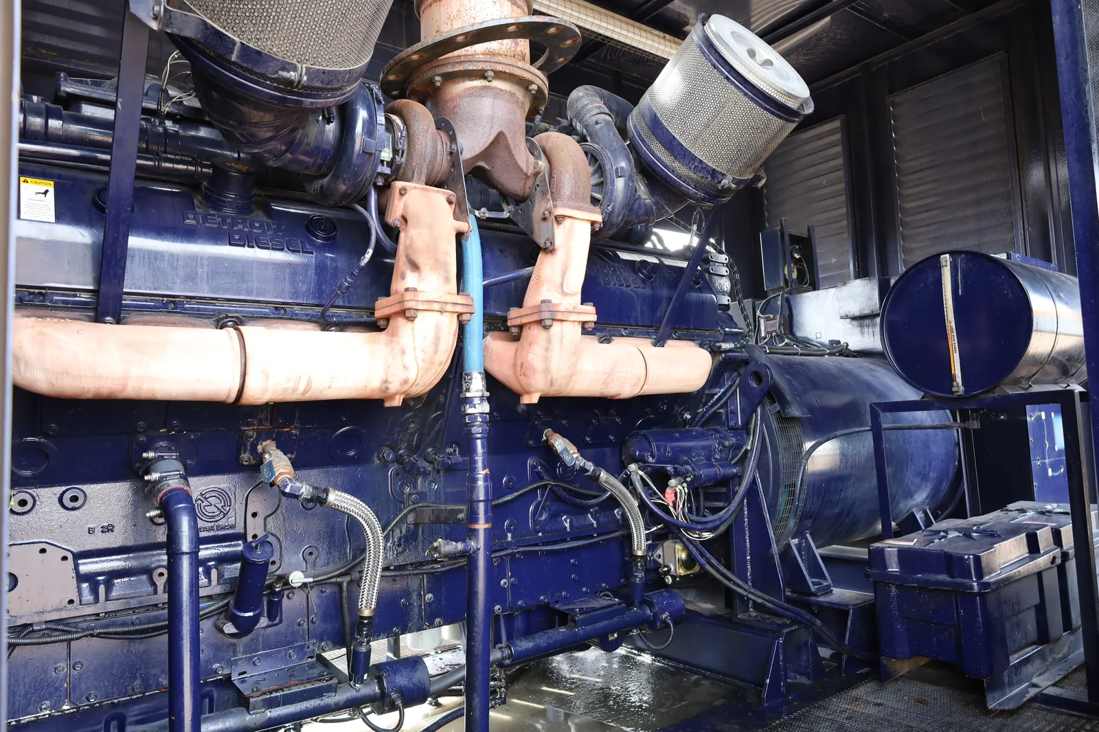 4 1500kw detroit industrial generator unit 089629 engine