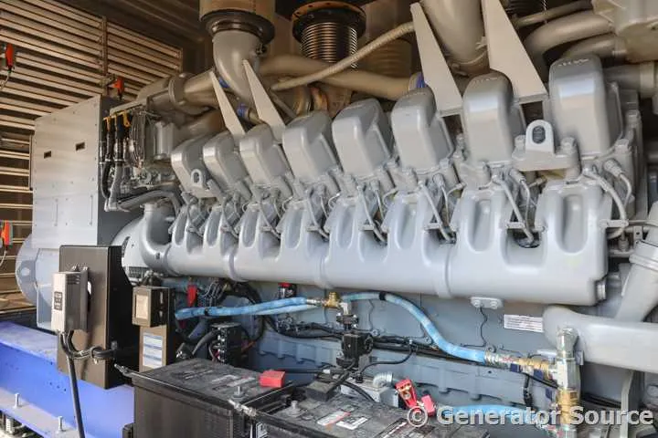 4 2000kw mtu industrial generator unit 091082 engine
