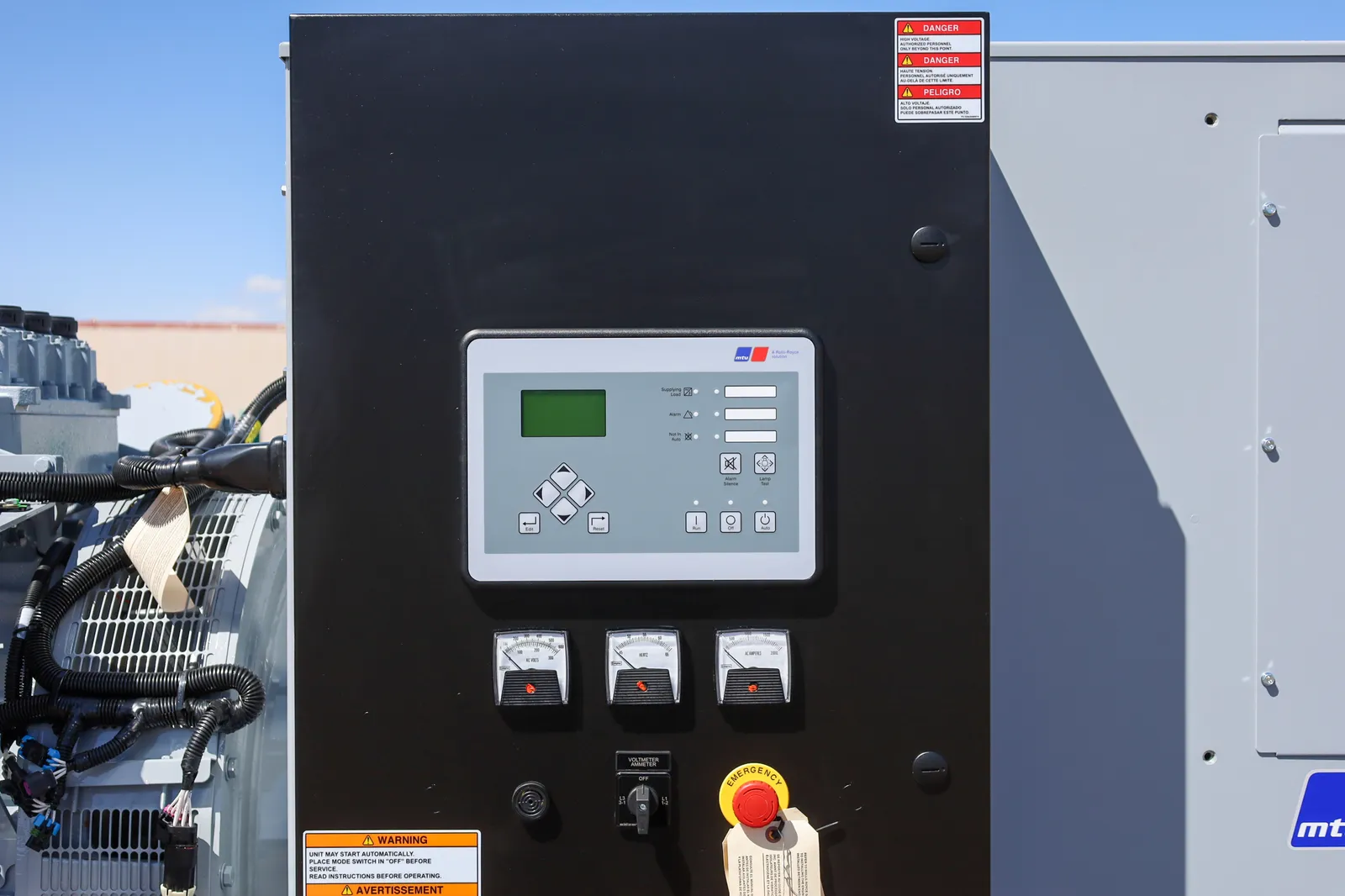 5 1000kw mtu industrial generator unit 090855 control panel
