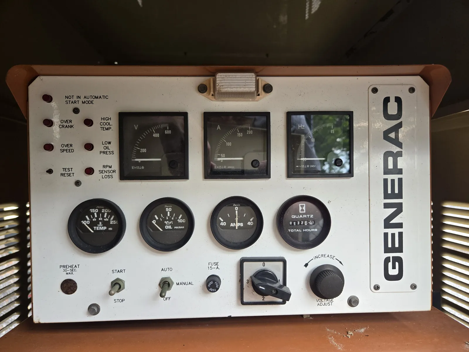 5 100kw generac industrial generator unit 092271 control panel