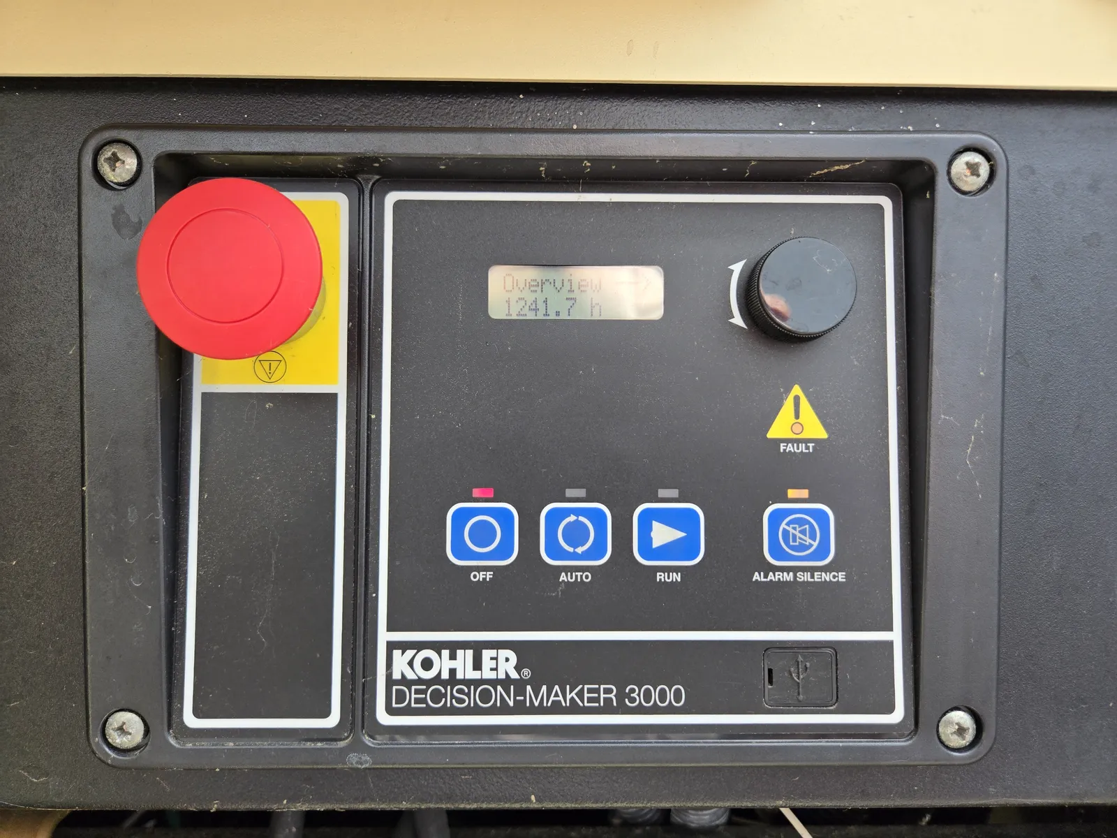 5 100kw kohler industrial generator unit 092269 control panel