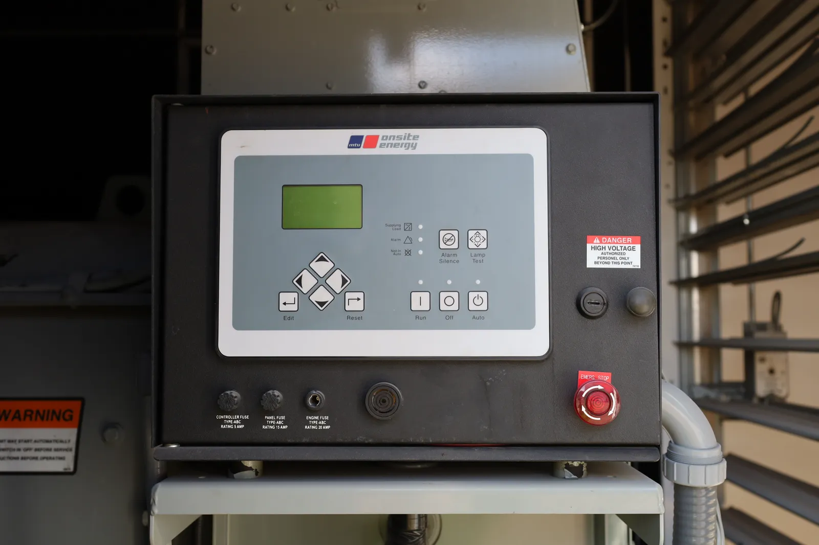 5 1250kw mtu industrial generator unit 088977 control panel