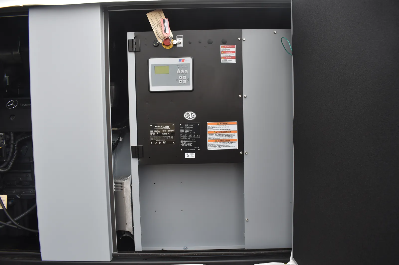 5 200kw mtu industrial generator unit 071417 control panel