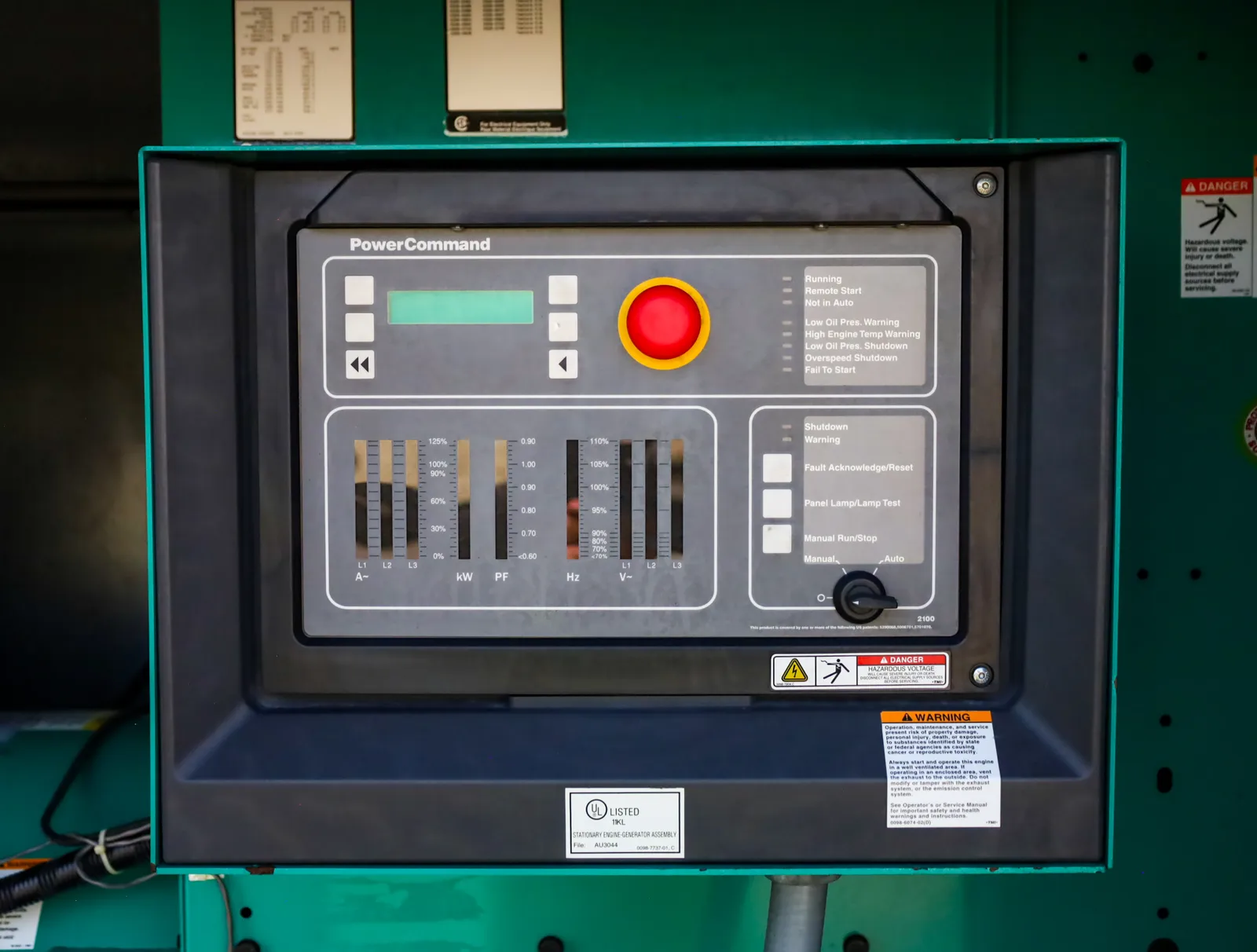 5 350kw cummins industrial generator unit 092653 control panel