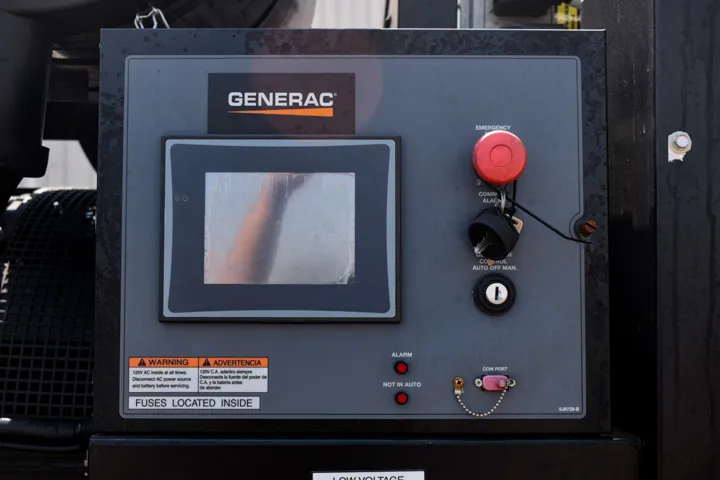 5 500kw generac industrial generator unit 088715 control panel