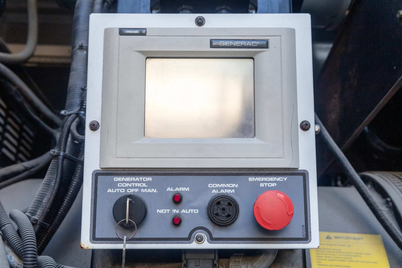 5 500kw generac industrial generator unit 089854 control panel