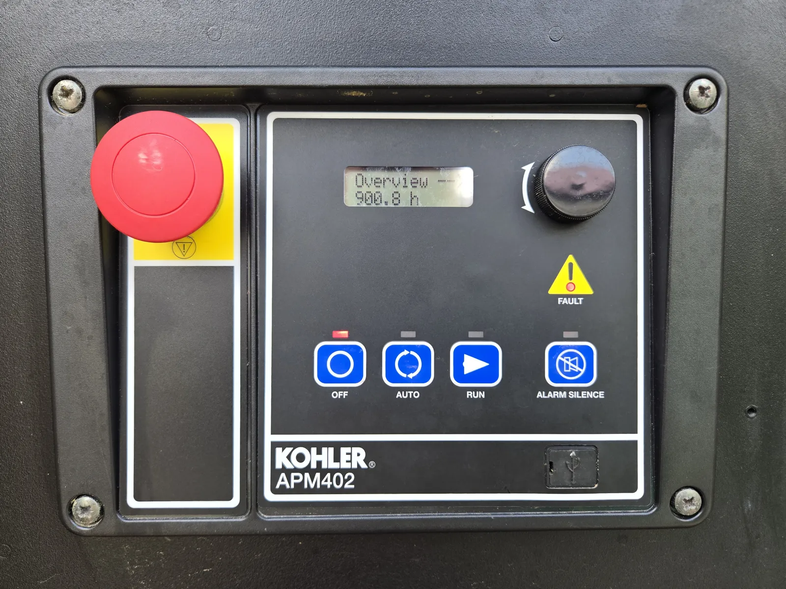 5 50kw kohler industrial generator unit 092265 control panel