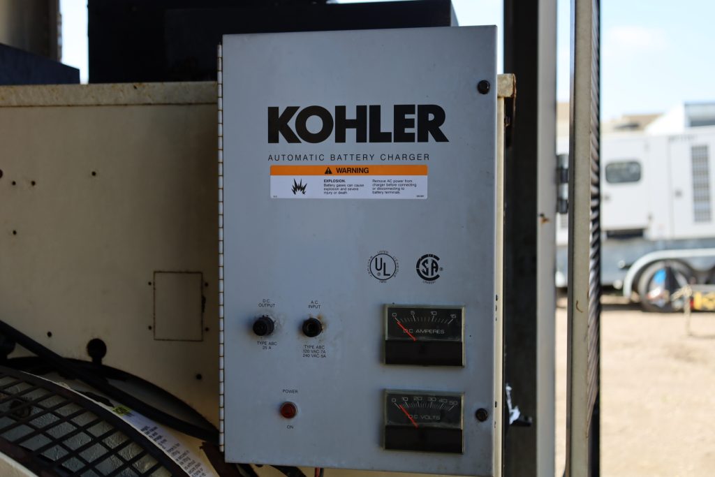 Generator battery charger being tested for proper voltage output