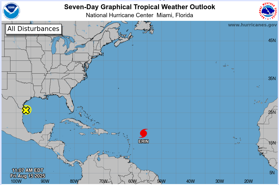 National Hurricane Center Hurricane Erin 2025