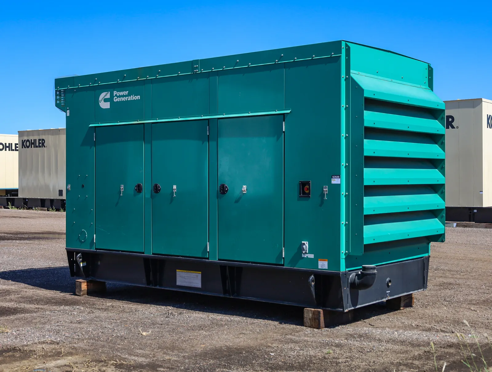 1 400kw cummins industrial generator unit 092688 exterior