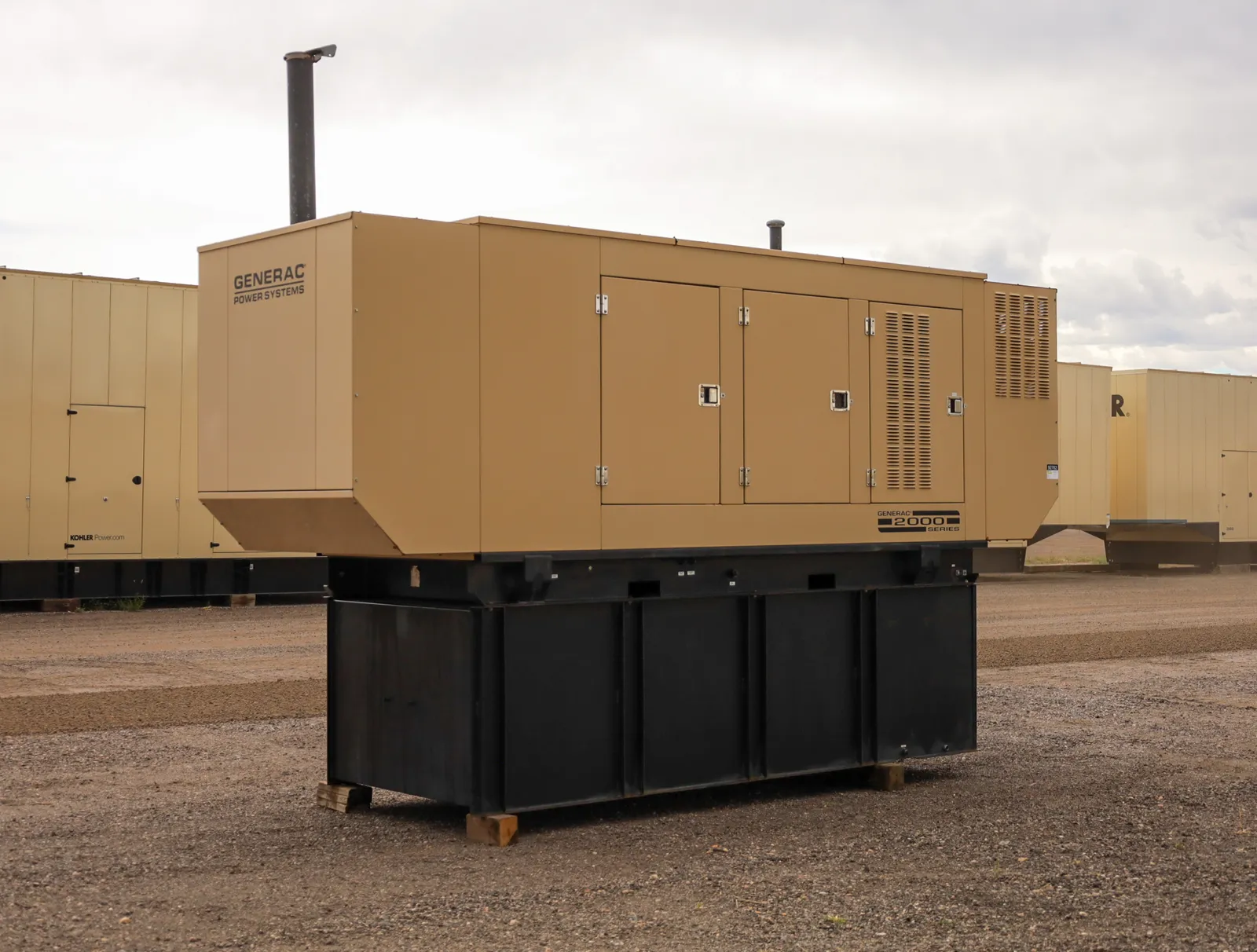 2 300kw generac industrial generator unit 092762 exterior