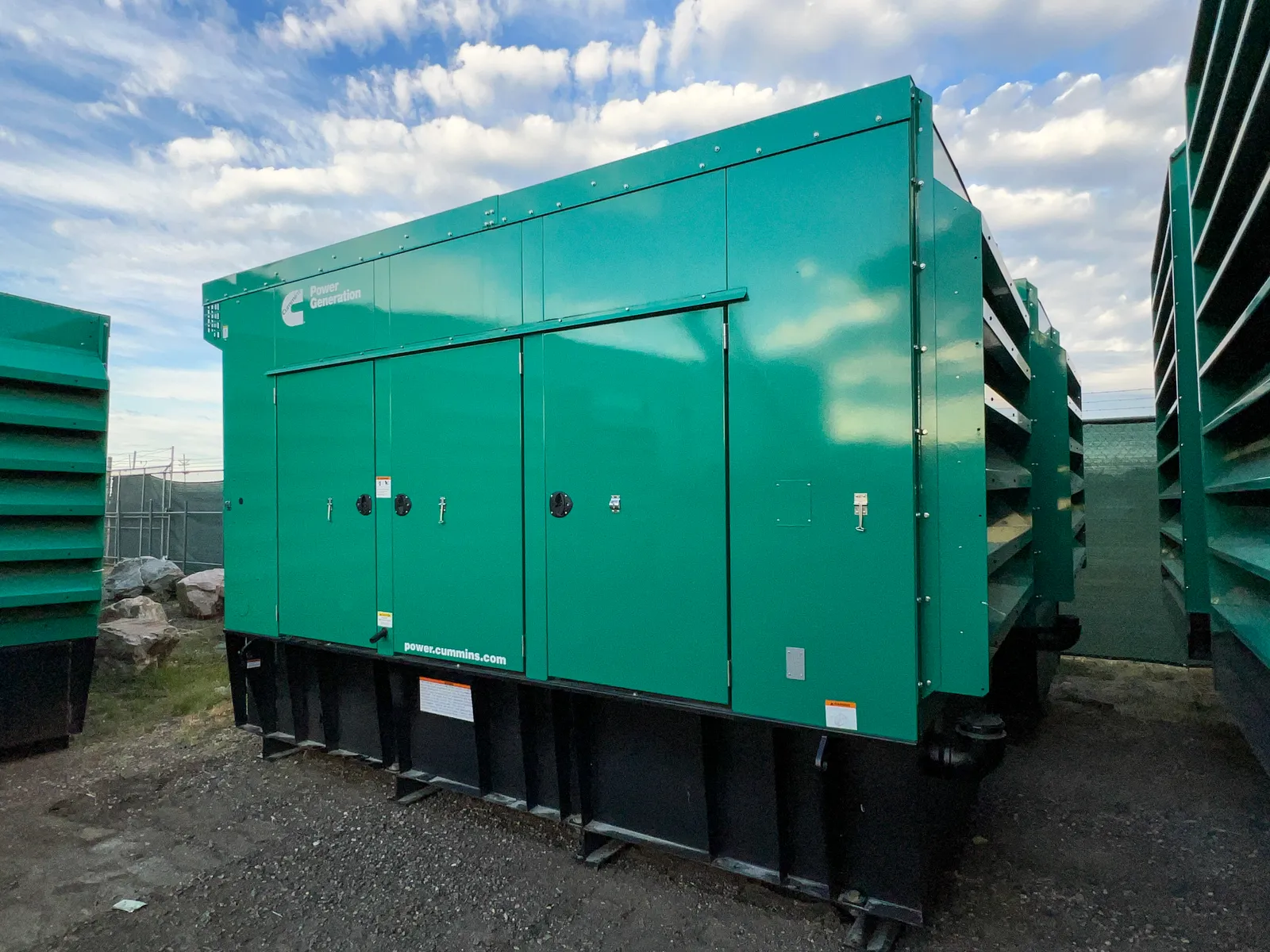 2 500kw cummins industrial generator unit 091495 exterior