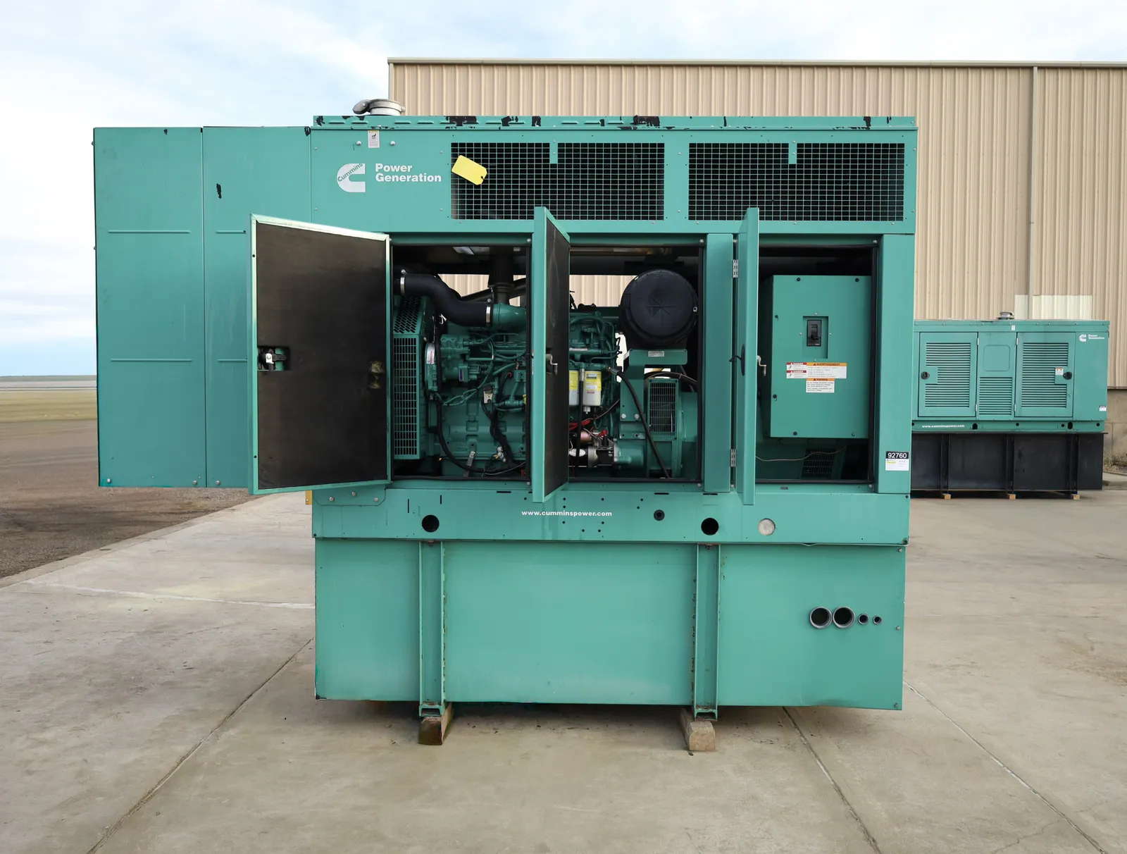 3 200kw cummins industrial generator unit 092760 engine