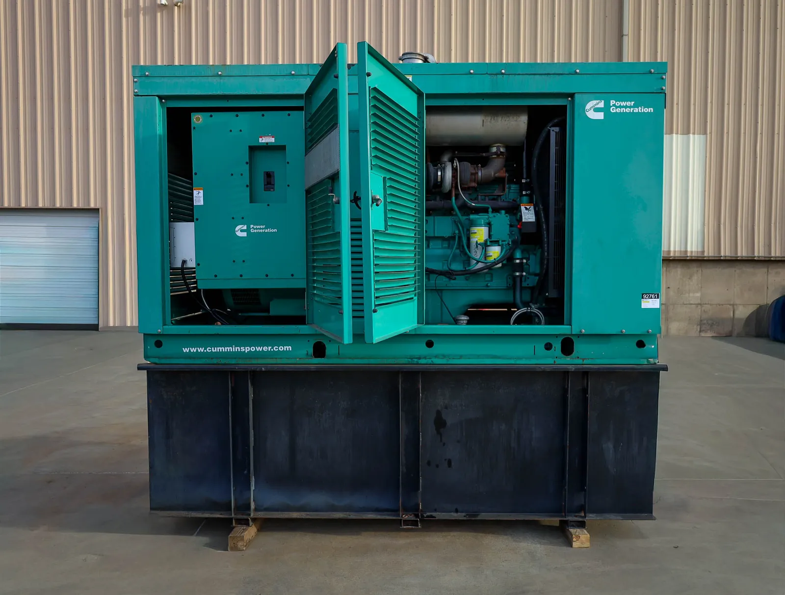 3 250kw cummins industrial generator unit 092761 engine