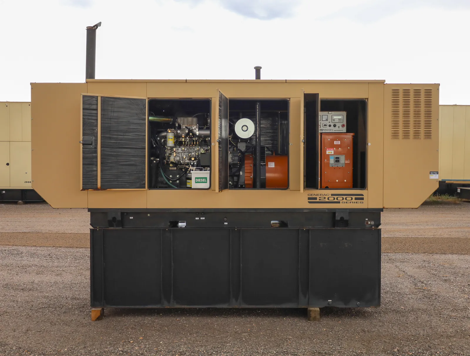 3 300kw generac industrial generator unit 092762 engine
