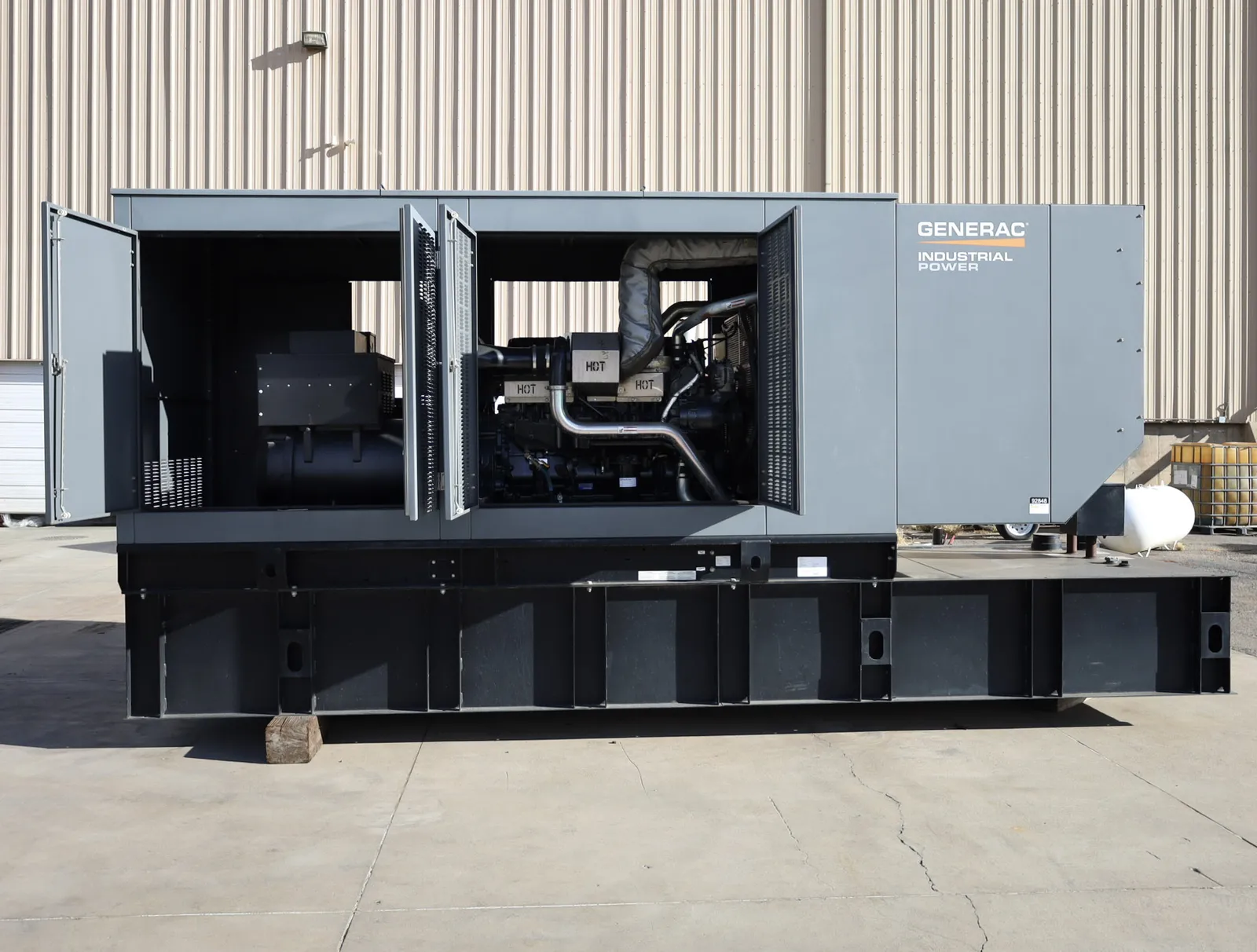 3 500kw generac industrial generator unit 092848 engine